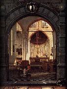 Louwijs Aernouts Elsevier Interior of the Oude Kerk Spain oil painting artist
